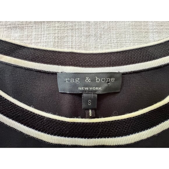 Rag & Bone Womens Sheer Navy Tank Top Nautical Size S Career Capsule Sailor Chic - Picture 12 of 16